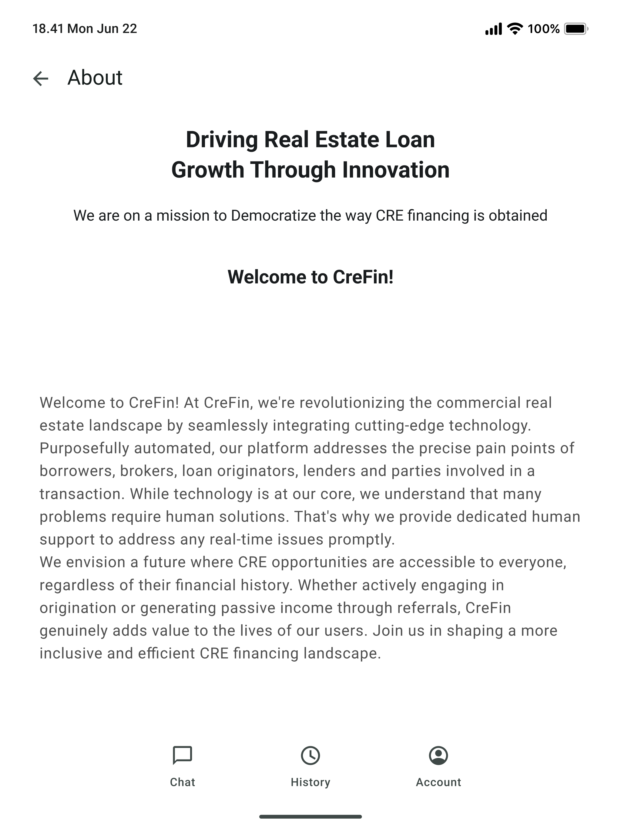 CreFin - CRE Loan App