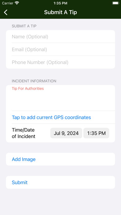 Washington County FL Sheriff Screenshot