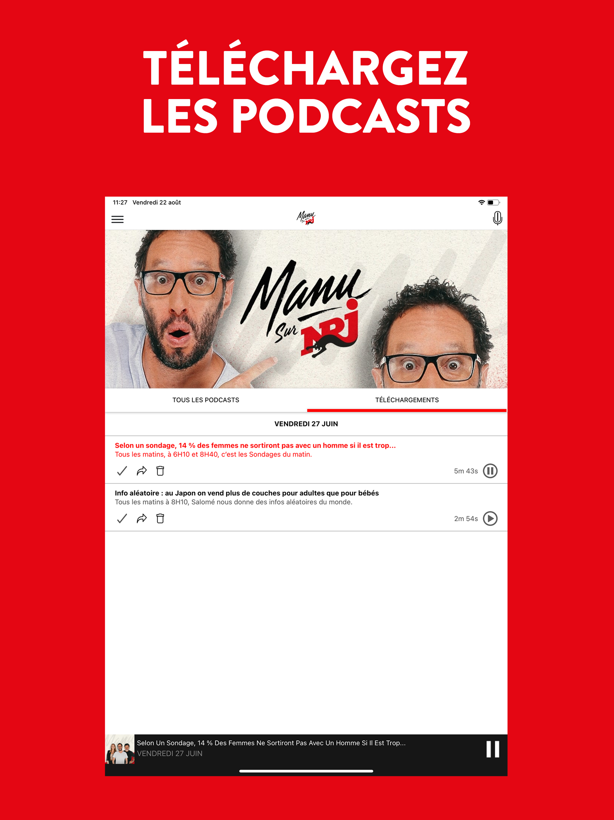 Manu sur NRJ screenshot 14
