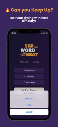 Say The Word On the Beat Game iPhone screenshot