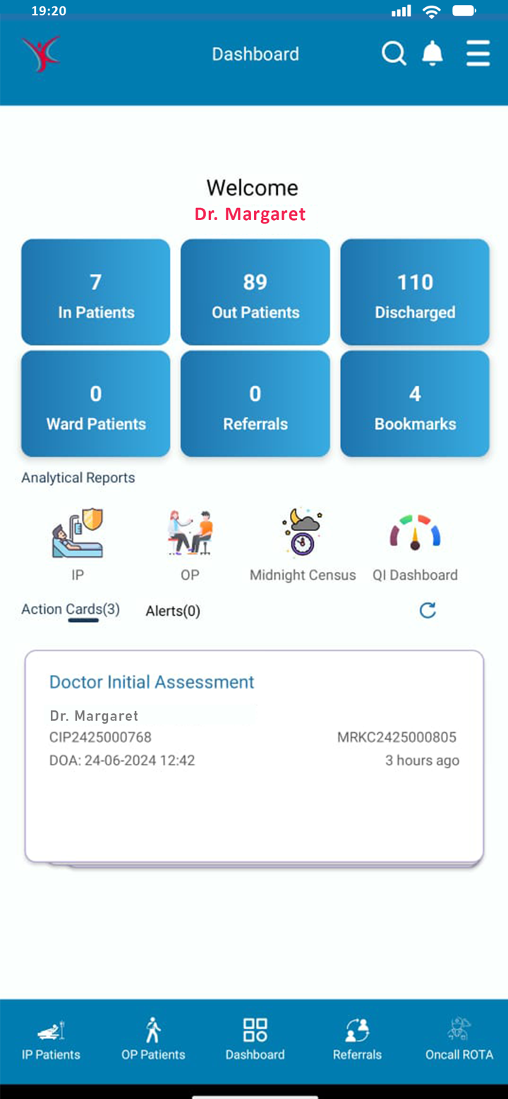 KIMS EHR screenshot 1