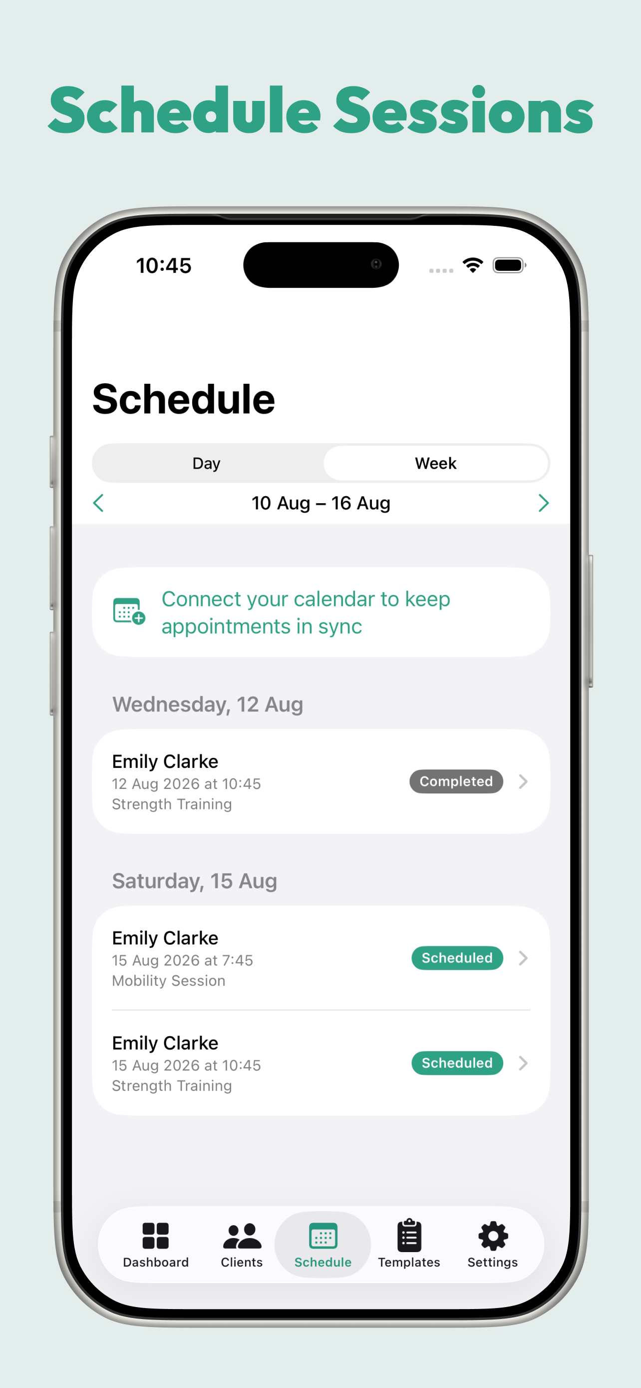 PlankNote: PT Client Tracker screenshot 3
