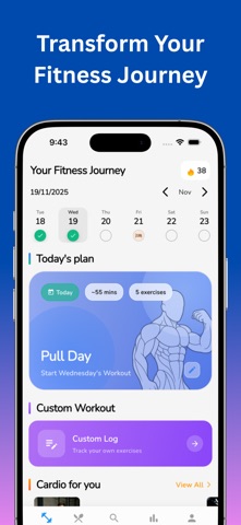 HealFit: Workout & Calories Screenshot 1 of 5