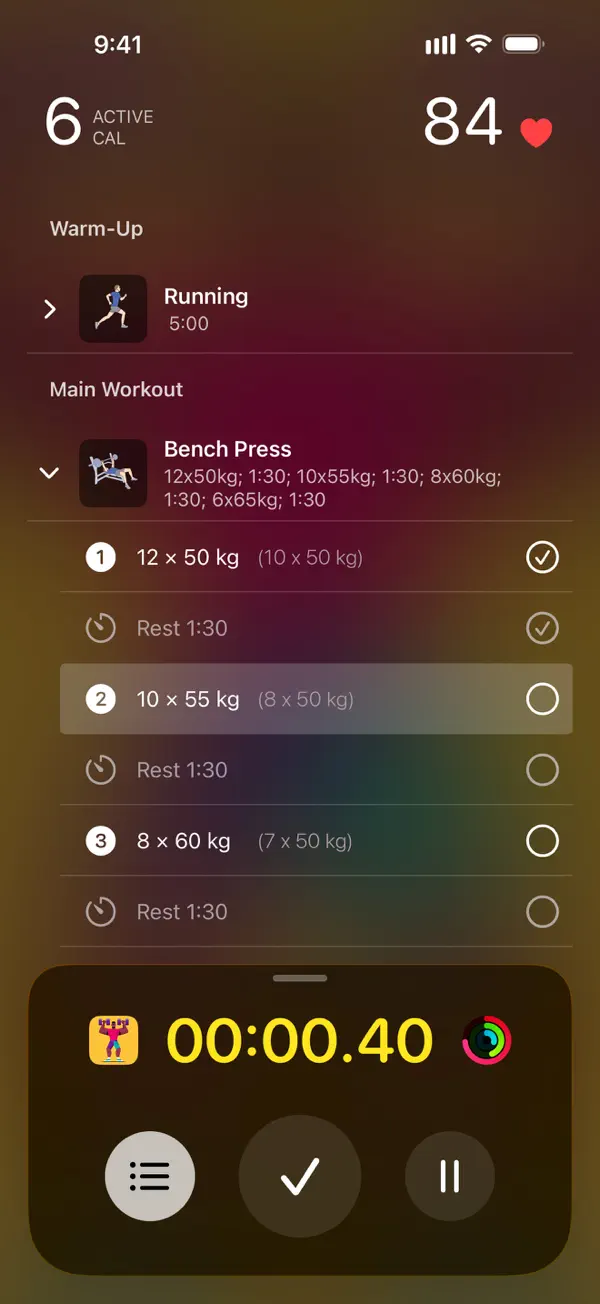 Reps & Sets 26 iPhone App Screenshot 10 – Gesundheit & Fitness