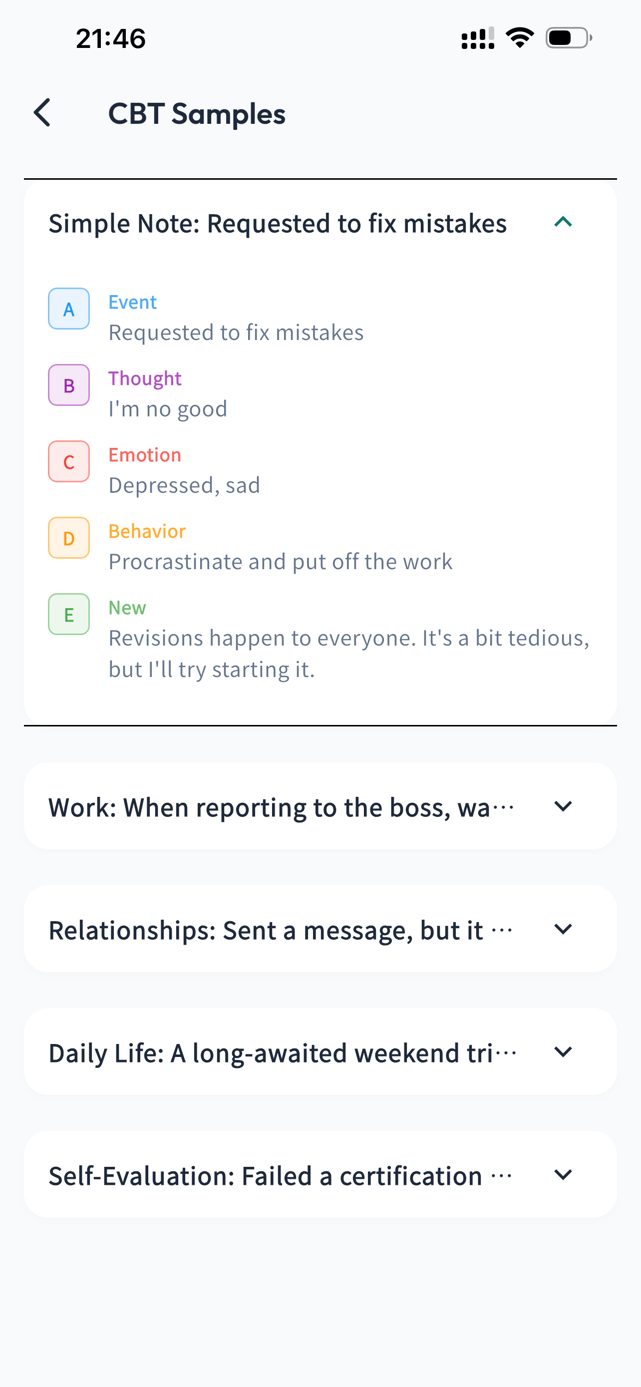 CBT Note screenshot 8