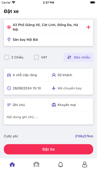 NoiBai Taxi Screenshot