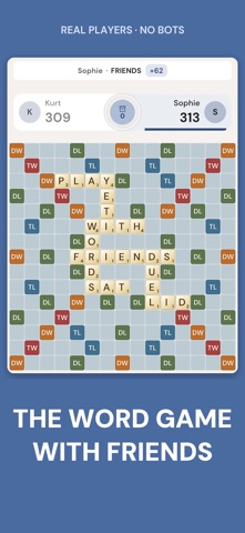WordSalvo: 2 Player Word Game screenshot 1