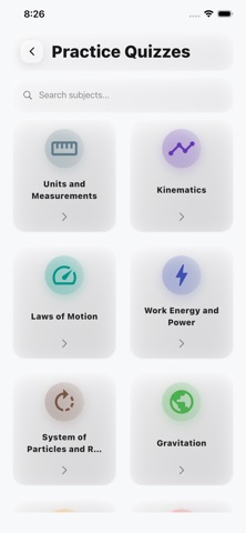 JEE Physics Practice Screenshot 2 of 7