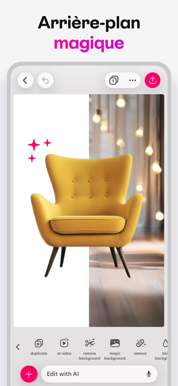 Bazaart AI Photo Editor Design iOS Mod IPA screenshot 6 - iOS app interface