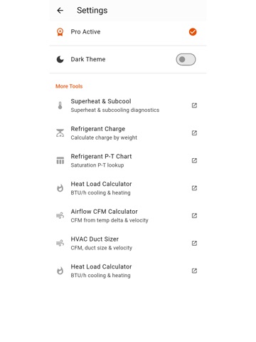 Unit Converter HVAC iPad screenshot