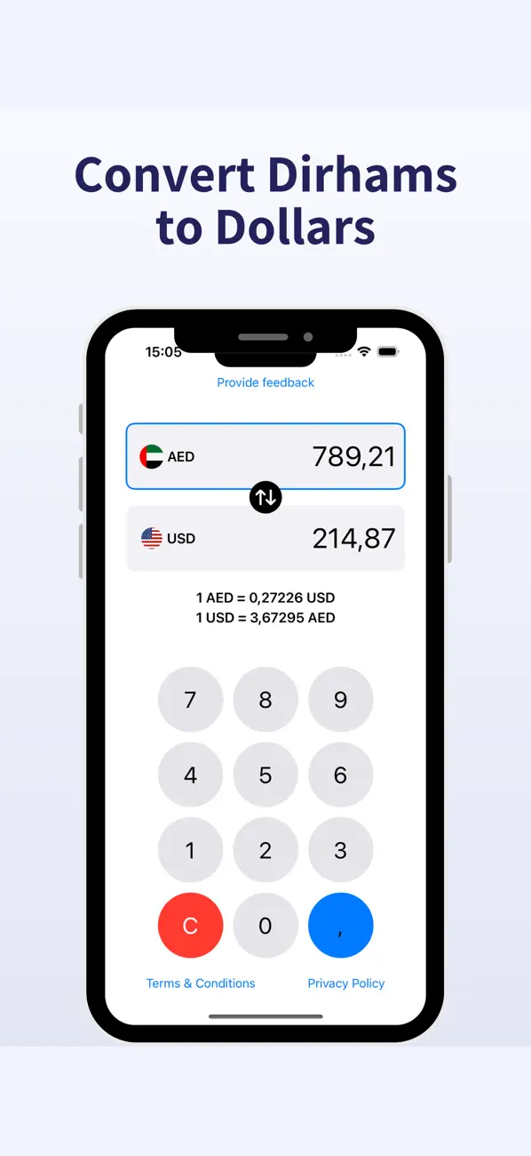 Screenshot #1 pour AED to Dollar