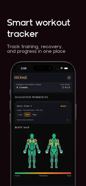 VIGR - Gym Tracker screenshot 2