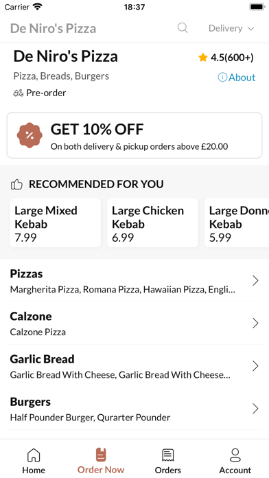 De Niro's Pizza Hindley Screenshot