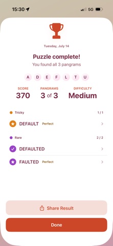 Pangrammy: Word Puzzle screenshot 4
