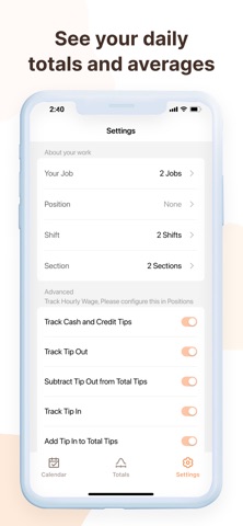 TipFlow: Cash Tip Tracker Screenshot 3 of 3