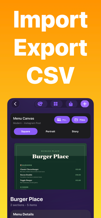Menu Maker+ Screenshot 5 of 5