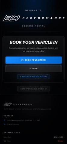 BD Performance screenshot