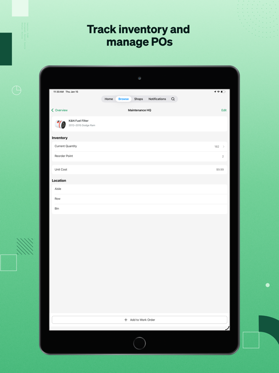 Fleetio Go - Fleet Management iPad screenshot