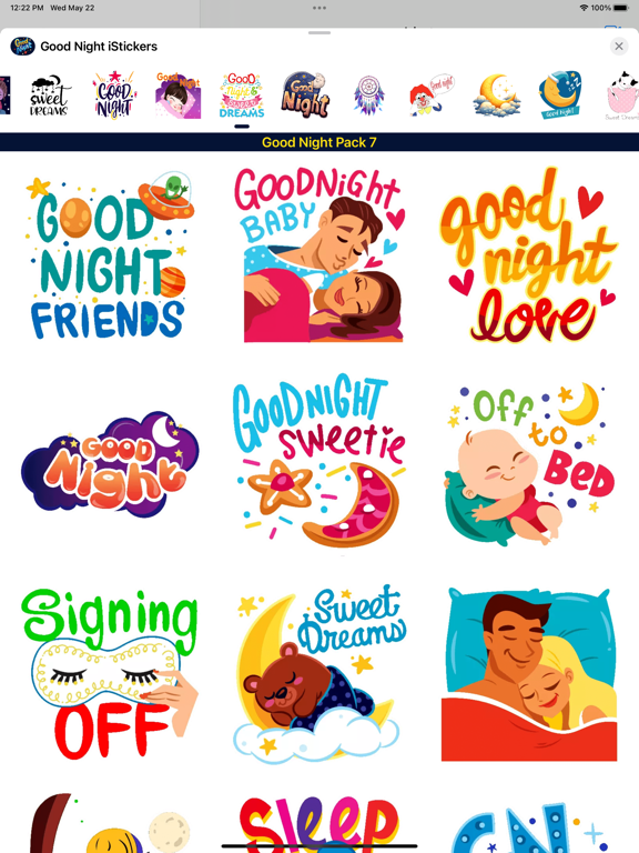 Screenshot #4 pour Good Night iStickers