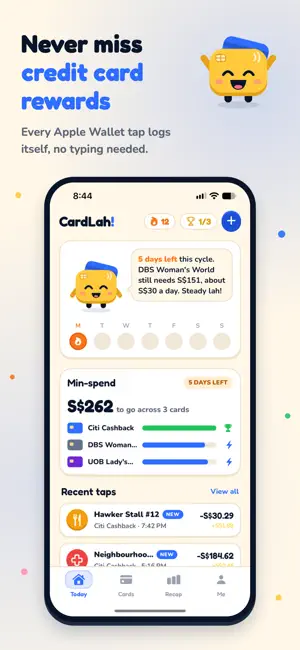 CardLah! - track spending screenshot 1