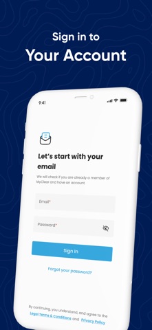 myCLEAR screenshot