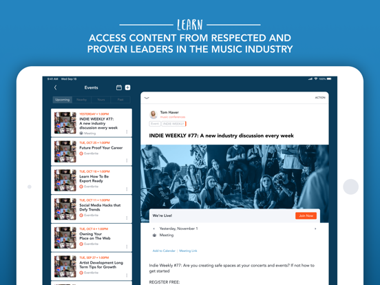 DIT MUSIC COMMUNITY iPad screenshot 2 - Social Networking app