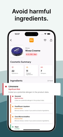 Bite : Food & Cosmetic Scanner iPhone screenshot 3