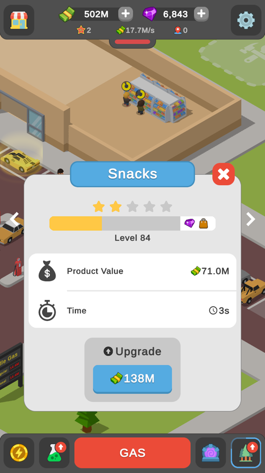 #4. Idle Gas Station Tycoon (iOS) By: Lime Games