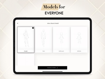 Fashion Design Sketches iPad screenshot
