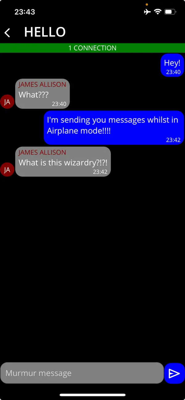 Screenshot #2 pour Murmur : Bluetooth Group Calls