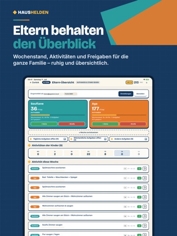 Haushelden iPad screenshot