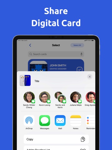 Digital Business Card Scannerㅤ iPad screenshot