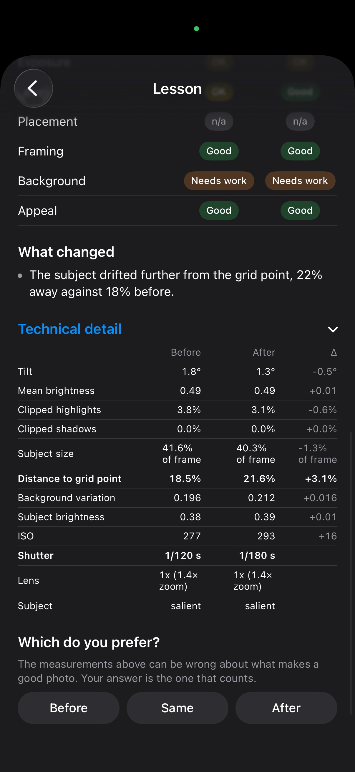 Screenshot 5 of Fotog - Camera Coach