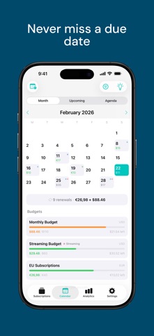 SubTrak - Subscription Tracker Screenshot 3 of 10
