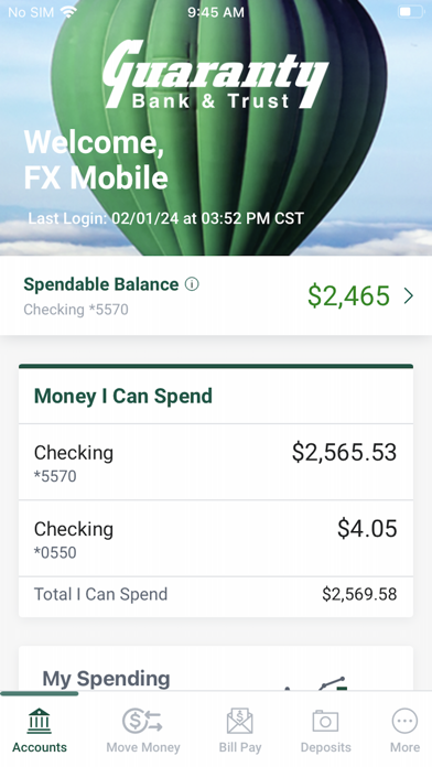 Screenshot 3 of Guaranty Bank & Trust Mobile App