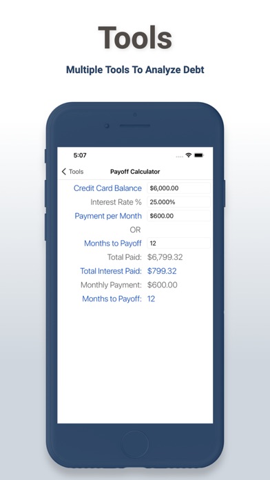 Loan Calculator - Debt Planner iPhone screenshot 5 - Finance app