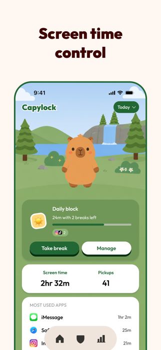 Capylock: Screen Time Control Screenshot 1 of 4