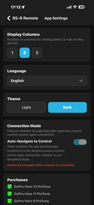 RSR BLE Remote for GoPro screenshot 3