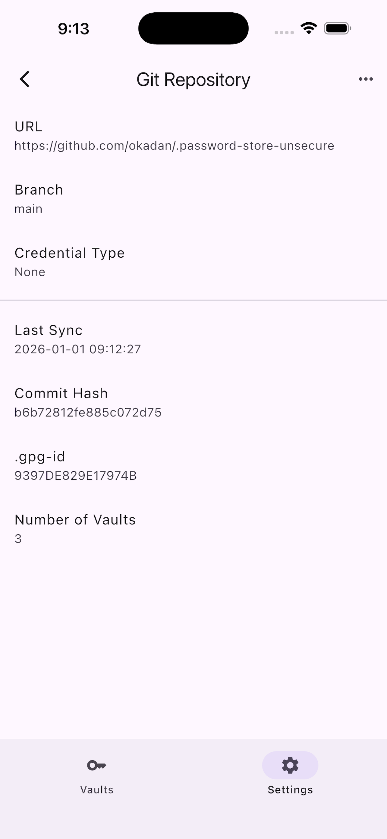 Password Store Client