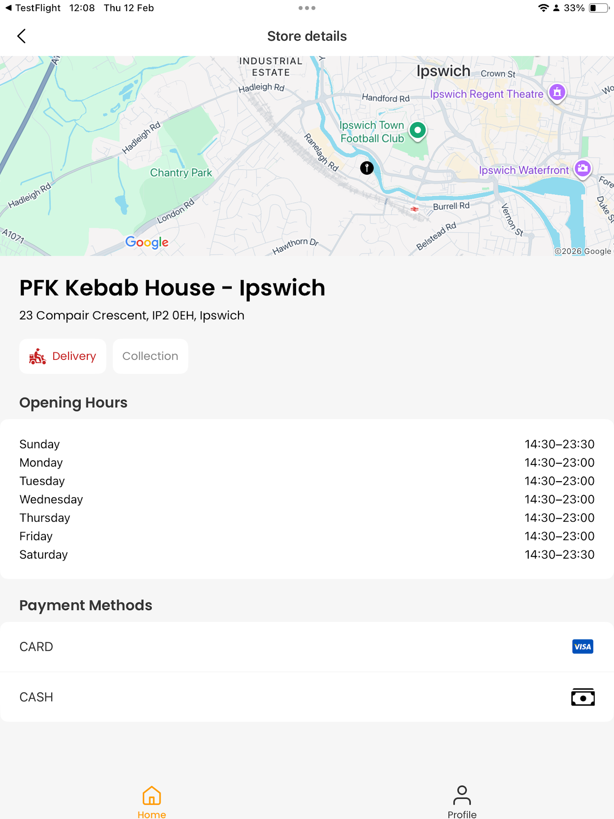 PFK Kebab House, Ipswich
