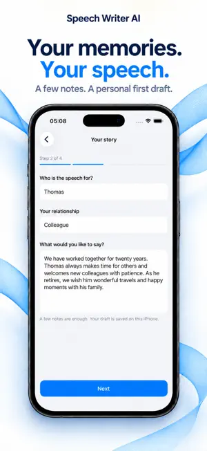 Speech Writer AI: Your Words screenshot 2