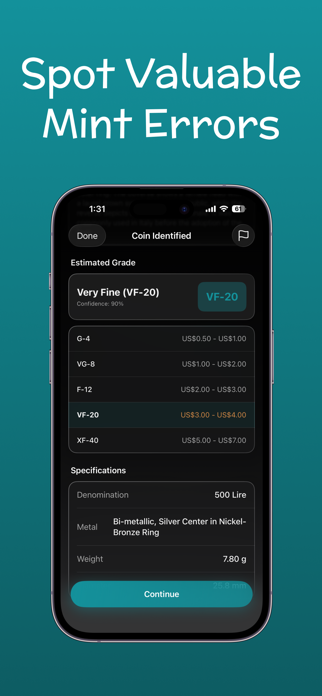 Coin Snap ID - Value Scanner Screenshot 4 of 7