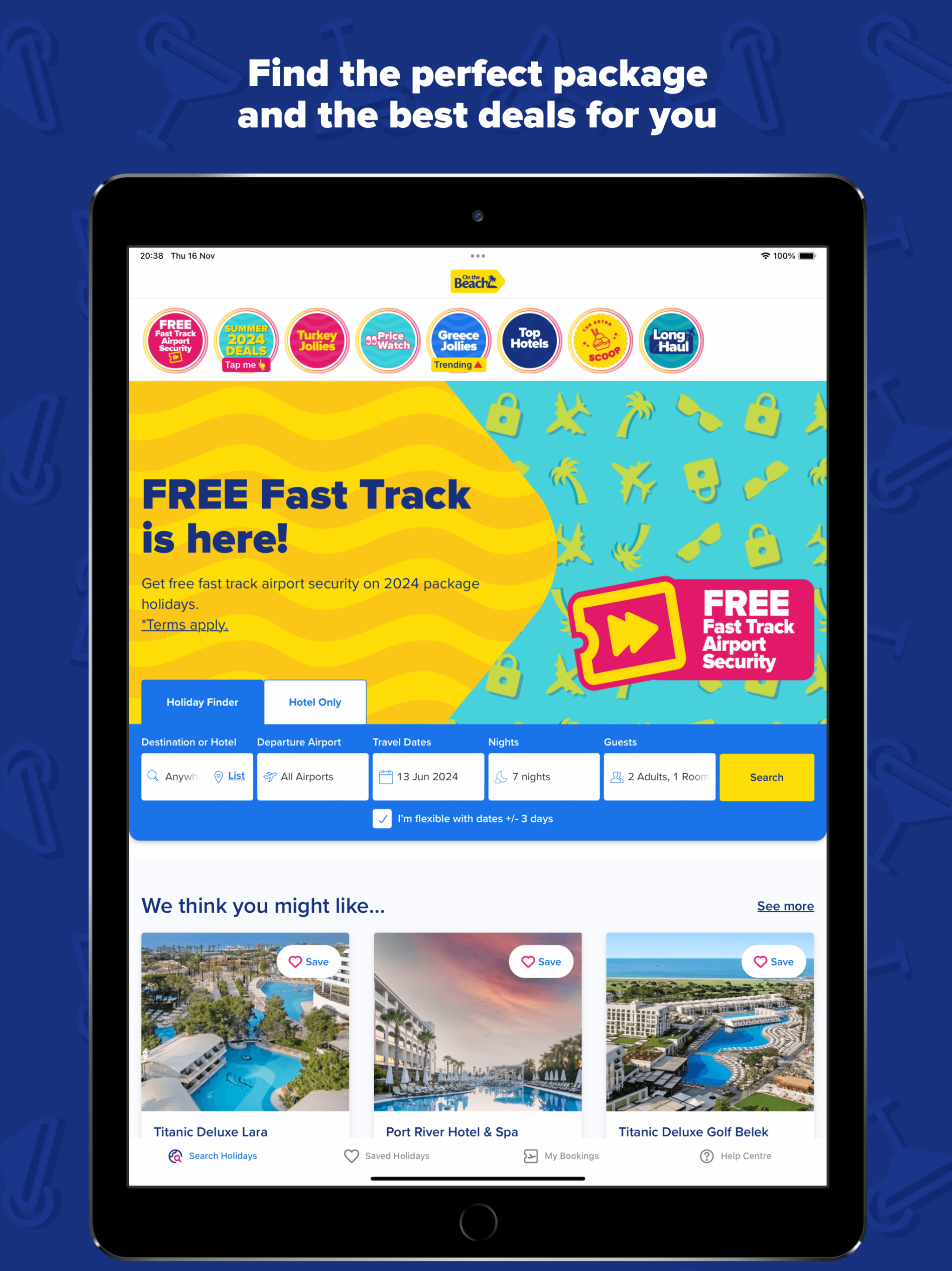 On the Beach Holiday App screenshot 15