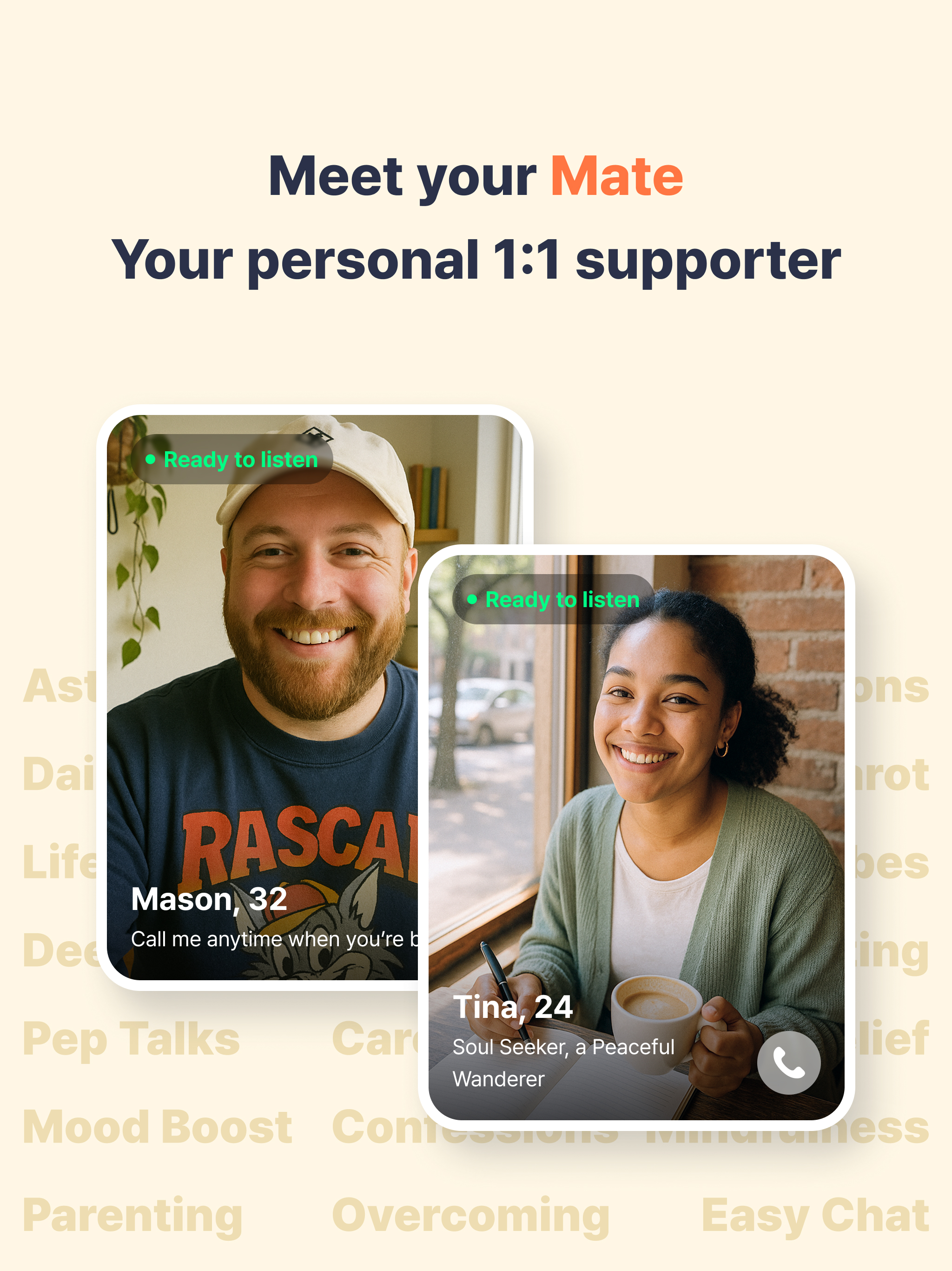 Hug - 1:1 Voice That Cares