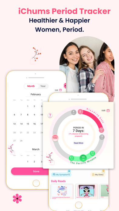 iChums Period Tracker Screenshot