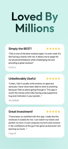 Zing AI: Home & Gym Workouts iPhone screenshot