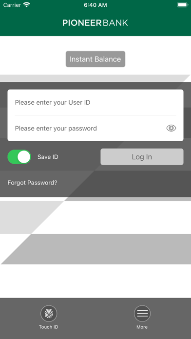 Pioneer Bank Mobile Banking Screenshot