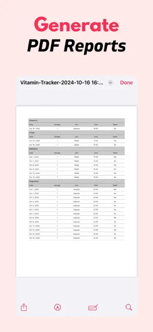 Vitamin Tracker Reminder VitUp screenshot 4