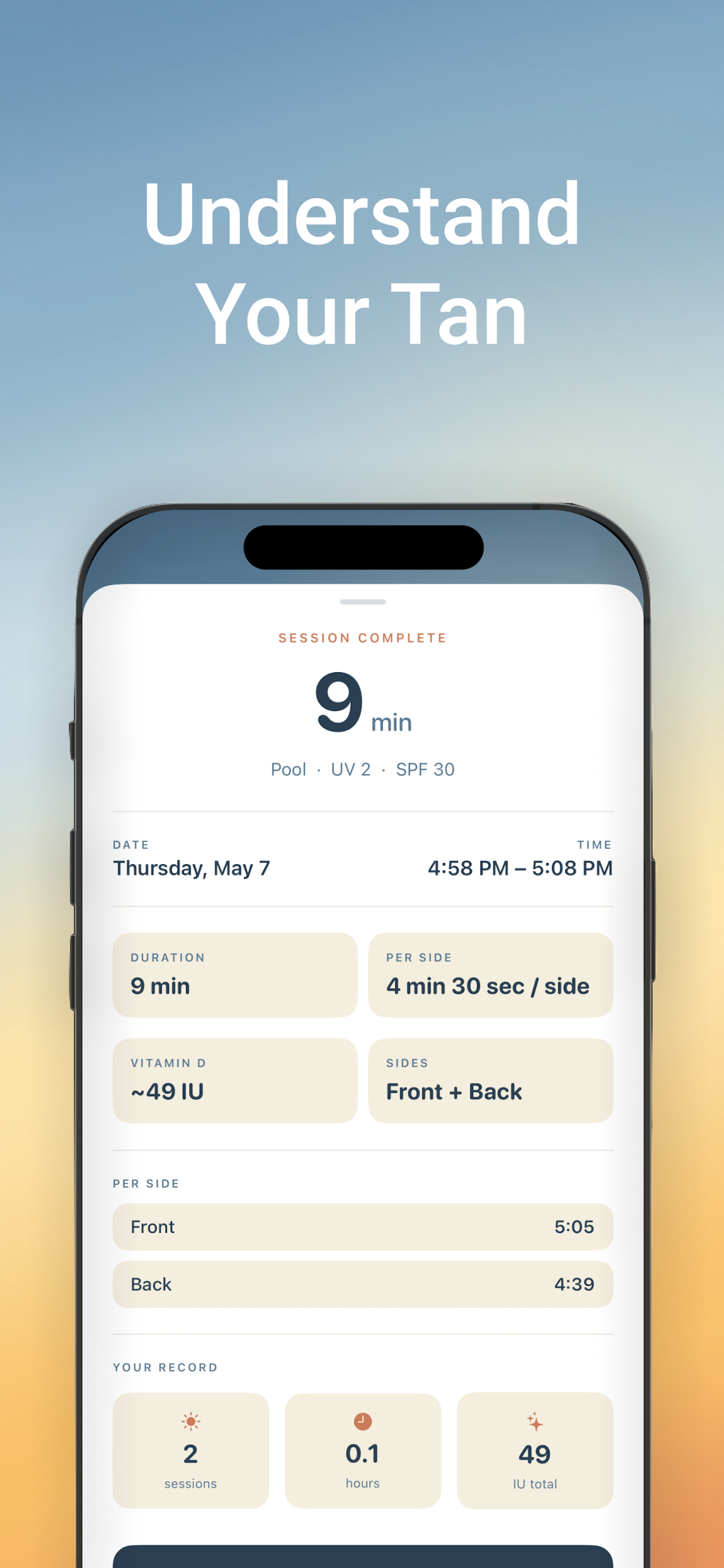 Golden: UV Index & Tan Timer