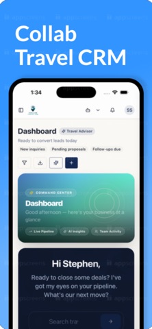Collab Travel CRM screenshot